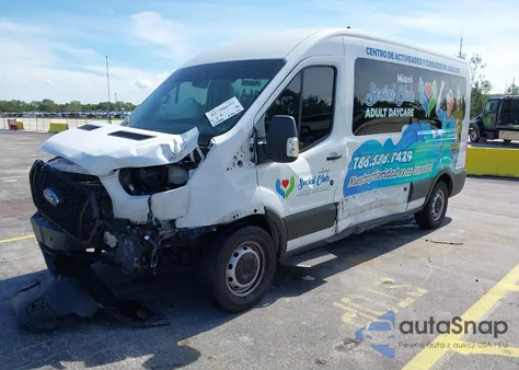 2021 Ford Transit-350 Passenger Van Xl из США, поврежденный, VIN 1FBAX2C80MKA71307